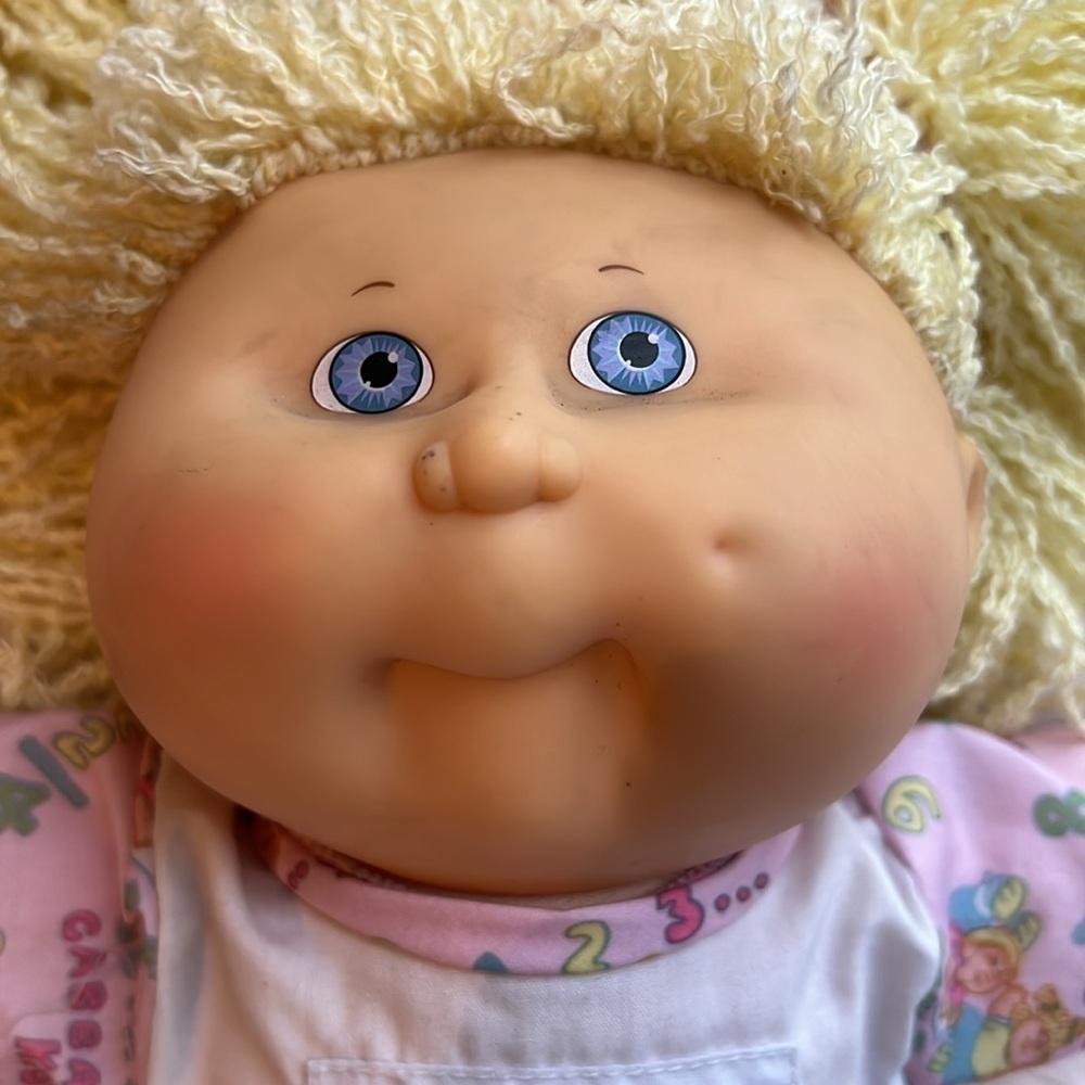 VINTAGE 1991 CABBAGE PATCH KIDS PRESCHOOL KIDS GIRL Blond HAIR PLUSH TOY